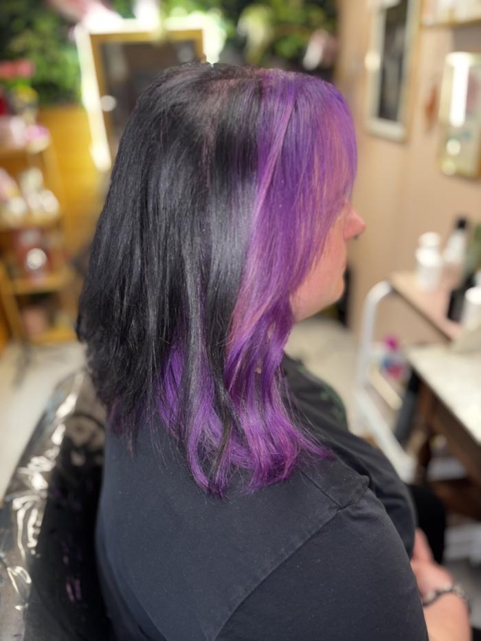Coloration fantaisie violet