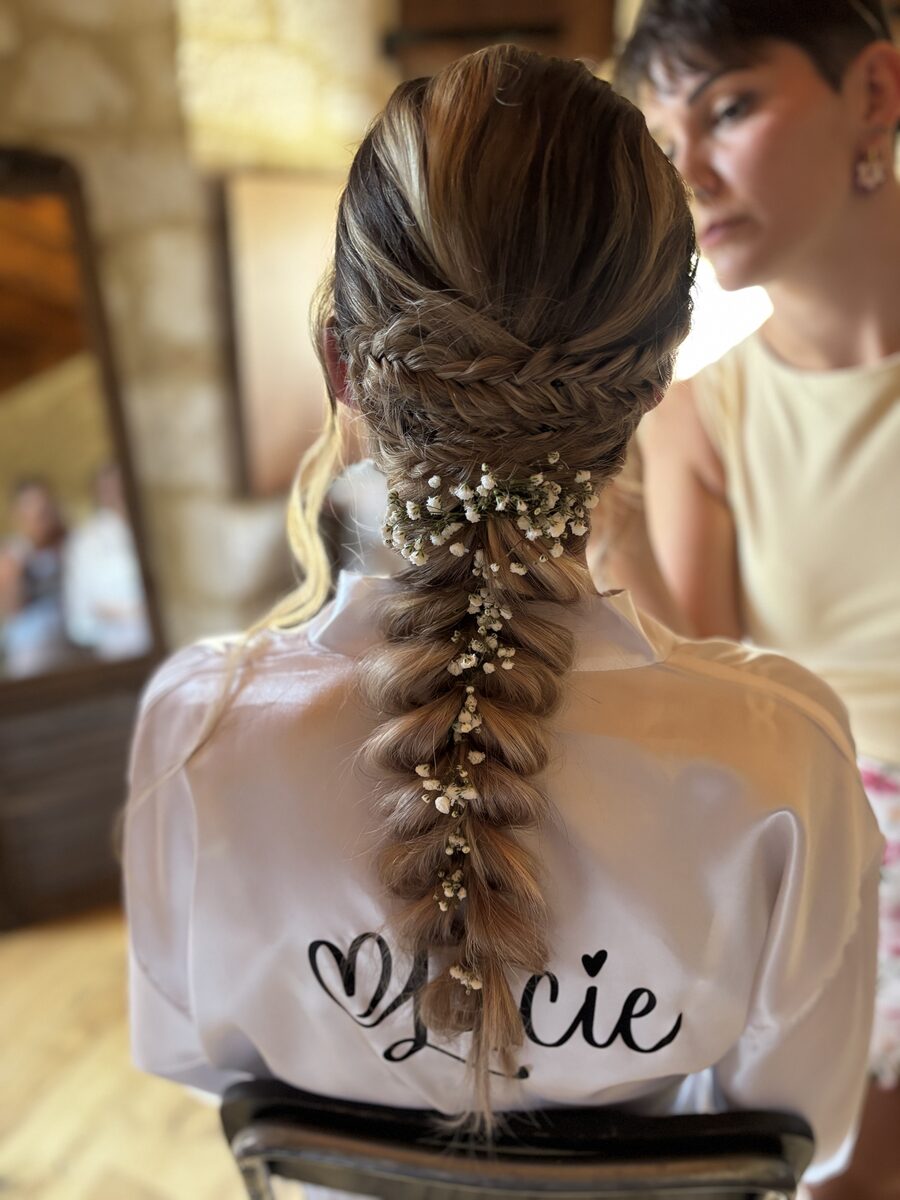 Tresse fleurie complète